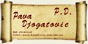 Pava Đogatović vizit kartica